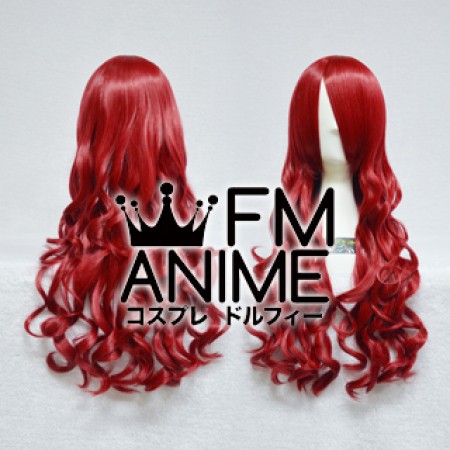 medium length wavy wigs dark red 1