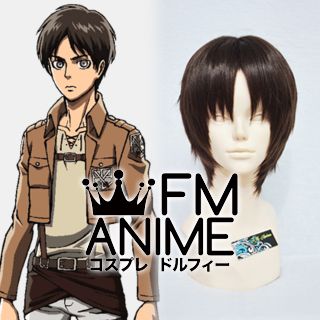 Fm Anime Attack On Titan Eren Yeager Cosplay Wig Attack on titan eren jaeger brown short cosplay anime wig + free wigs cap. attack on titan eren yeager cosplay wig