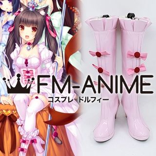 FM-Anime – Nekopara OVA Chocola Pink Lolita Dress Cosplay Shoes Boots