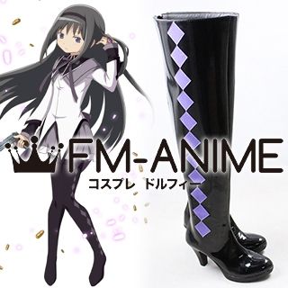 Puella Magi Madoka Magica Akemi Homura Cosplay Shoes Boots
