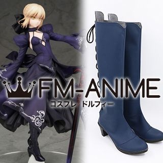 Fate/Grand Order Saber Alter Blue Dress ver Cosplay Shoes Boots