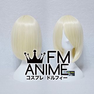Short Straight Bob Light Gold Cosplay Wig