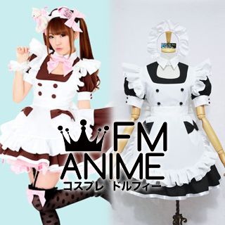 @Home Cafe Hitomi Maid Cosplay Costume (Black)
