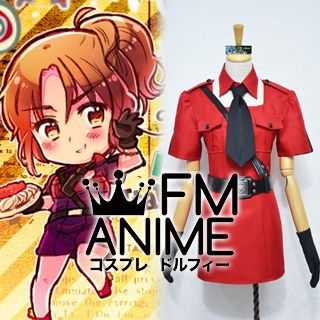 Axis Powers Hetalia Feliciano Vargas (2P North Italy, Female) Military Uniform Cosplay Costume