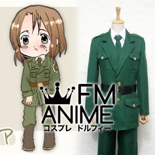 Axis Powers Hetalia Toris Lorinaitis (Lithuania) Military Uniform Cosplay Costume