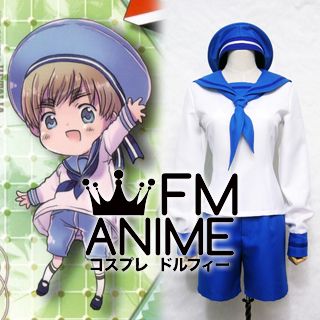 Axis Powers Hetalia Peter Kirkland (Sealand) Military Uniform Cosplay Costume