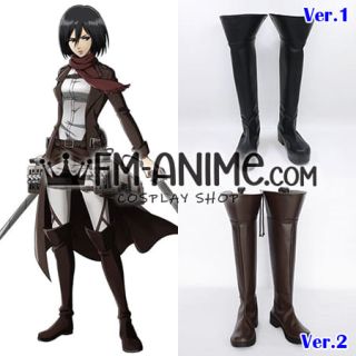Attack on Titan Corps Military Uniform Eren Armin Mikasa Sasha Levi Hange Jean Cosplay Shoes Boots