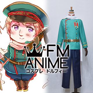 Axis Powers Hetalia Ivan Braginski (Russia) Green Military Uniform Cosplay Costume