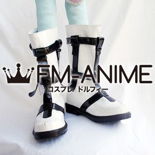 V Singer Len White Rock Shooter Cosplay Shoes Boots