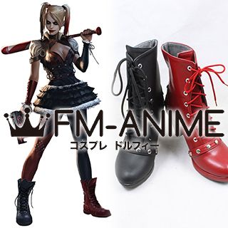DC Batman: Arkham Knight Harley Quinn Cosplay Shoes Boots