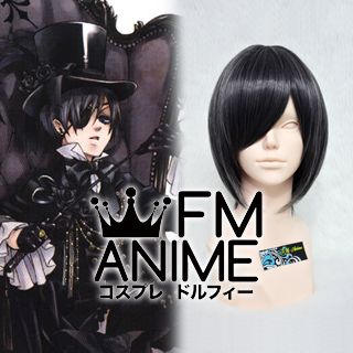 Black Butler Ciel Phantomhive Cosplay Wig (Black Mixed Gray)