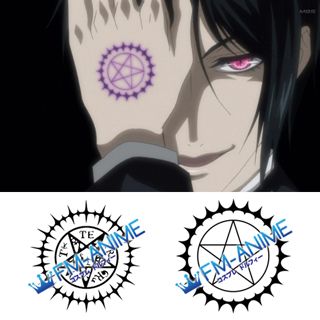 FM-Anime – Black Butler Sebastian Michaelis Cosplay Tattoo Stickers