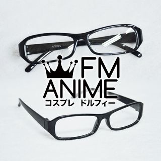 Black Frame Clear Lens Glasses Cosplay Accessories Props
