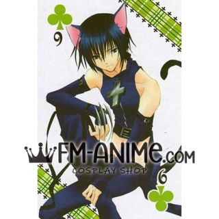 Shugo Chara! Black Lynx Ikuto Tsukiomi Cosplay Costume