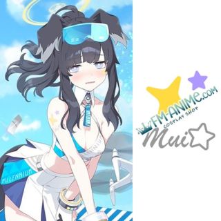 Blue Archive Nekozuka Hibiki Cheerleader Cosplay Temporary Tattoo Stickers