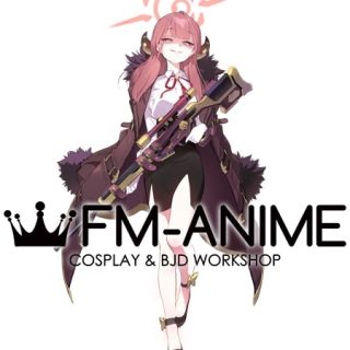 Blue Archive Rikuhachima Aru Cosplay Costume Horn Halo Headdress