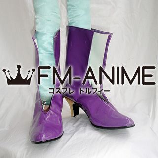 Macross Frontier Sheryl Nome Cosplay Shoes Boots (Purple)