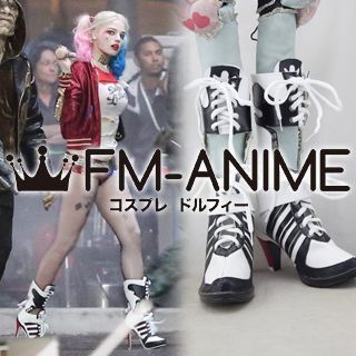 Suicide Squad (DC 2016 film) Harley Quinn Cosplay Shoes Boots