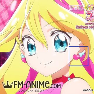 Kimi to Idol Pretty Cure Cure Idol Earrings Cosplay Accessories
