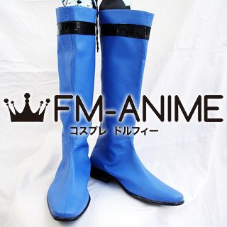 Super Sentai Series Samurai Sentai Shinkenger Ryunosuke Ikenami / Shinken Blue Cosplay Shoes Boots