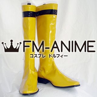 Super Sentai Series Samurai Sentai Shinkenger Kotoha Hanaori / Shinken Yellow Cosplay Shoes Boots