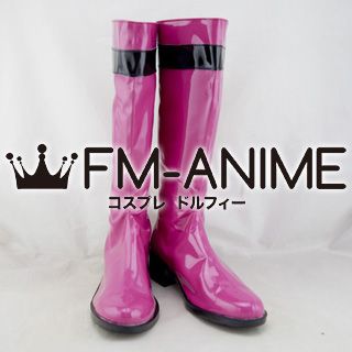Super Sentai Series Samurai Sentai Shinkenger Mako Shiraishi / Shinken Pink Cosplay Shoes Boots