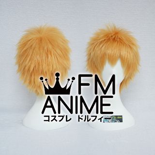 Short Spike Style Mixed Orange Cosplay Wig
