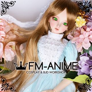 Long Naturally Curly Prince Brown BJD Dolls Wig