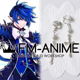 Elsword Ciel as Royal Guard Silver Cross Earrings Cosplay Accessory