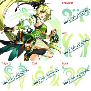 Elsword Rena Erindel Anemos Cosplay Tattoo Stickers