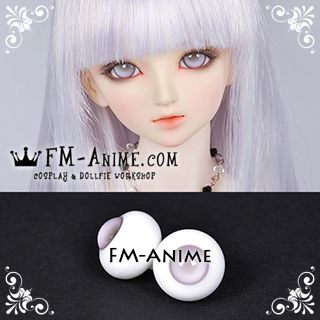 16mm / 18mm Grayish Purple & Gray Pupil BJD Dolls Glass Eyes Eyeballs Accessories