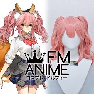 Fate/Extra Fate/Extella Tamamo no Mae Tail Maid Strike Ver. Figure & School Uniform Ver. Cosplay Wig
