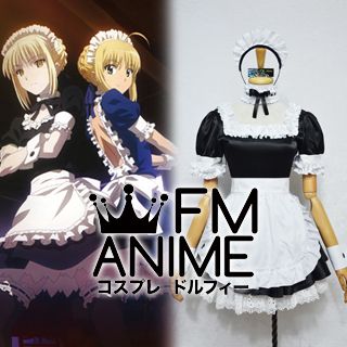Fate/hollow ataraxia Saber Alter Black Maid Version Cosplay Costume