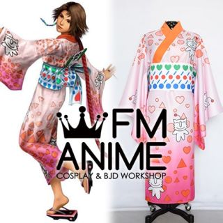 Final Fantasy X-2 Yuna Kimono Cosplay Costume