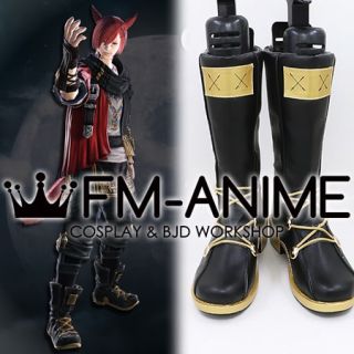 Final Fantasy XIV G'raha Tia Cosplay Shoes Boots