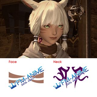 Final Fantasy XIV Y'shtola Rhul Cosplay Tattoo Stickers