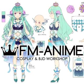 NIJISANJI EN LazuLight Finana Ryugu Virtual YouTuber Vtuber Cosplay Costume