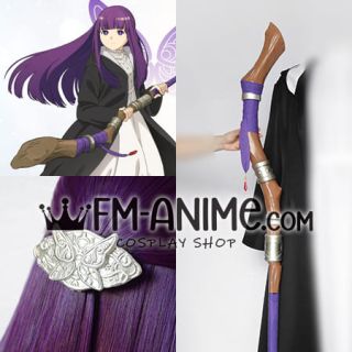 Frieren: Beyond Journey’s End Fern Butterfly Hair Clip Magic Wooden Staff Weapon Cosplay Prop Accessory