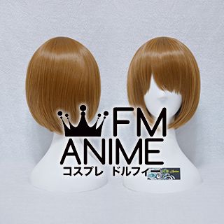 Short Straight Bob Golden Brown Cosplay Wig