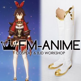 Genshin Impact Amber Cosplay Shoes Boots