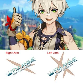 Genshin Impact Bennett Cosplay Temporary Tattoo Stickers