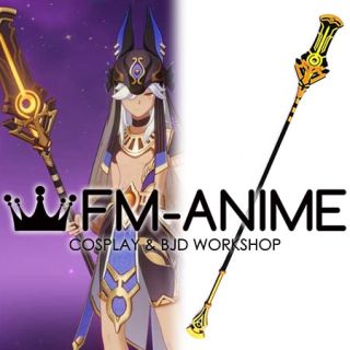 Genshin Impact Cyno Rosaria Hutao Staff of The Scarlet Sands Cosplay Prop Weapon