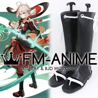 Genshin Impact Kaedehara Kazuha Knee Boots Cosplay Shoes