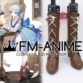 Genshin Impact Kamisato Ayaka Springbloom Missive Cosplay Shoes Boots