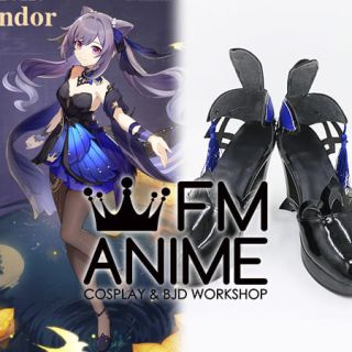 Genshin Impact Keqing Opulent Splendor Cosplay Shoes