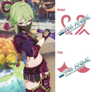 Genshin Impact Kuki Shinobu Cosplay Temporary Tattoo Stickers