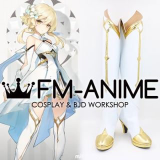 Genshin Impact Lumine Female Traveler Cosplay Shoes Boots