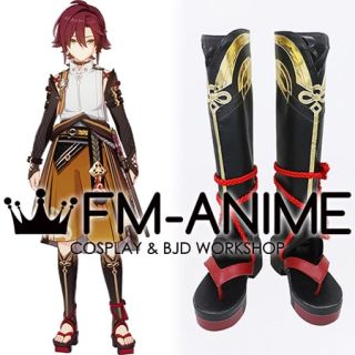 Genshin Impact Shikanoin Heizou Cosplay Shoes Boots