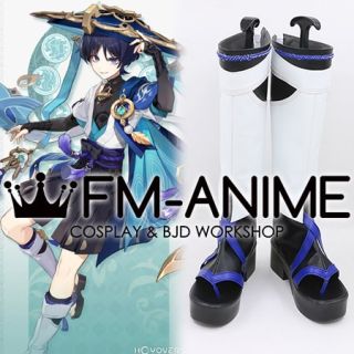 Genshin Impact Wanderer Scaramouche Cosplay Shoes Boots