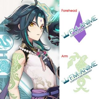 Genshin Impact Xiao Cosplay Temporary Tattoo Stickers